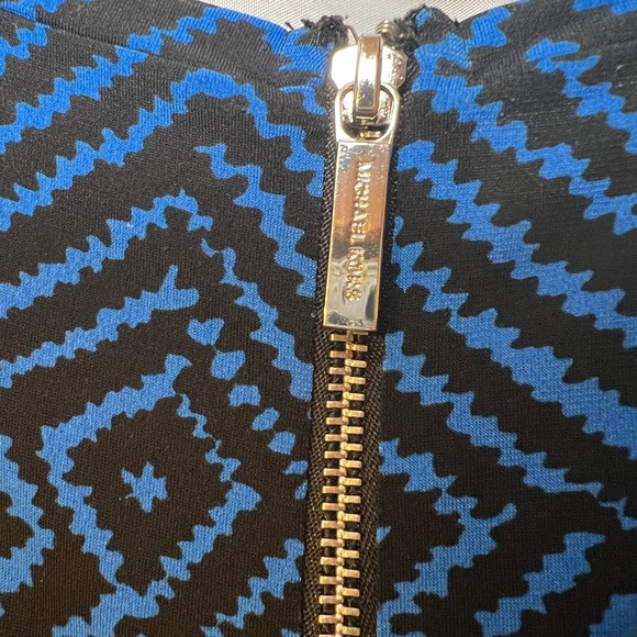 Michael Kors dress blue w black design. Size ?M. See pic of p-p measurements. - Picture 4 of 5